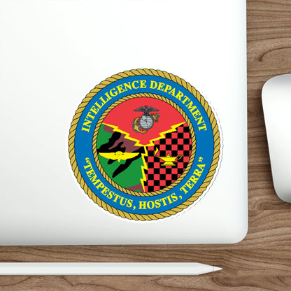 Intelligence Department Tempestus Hostis Terra (USMC) STICKER Vinyl Die-Cut Decal-The Sticker Space