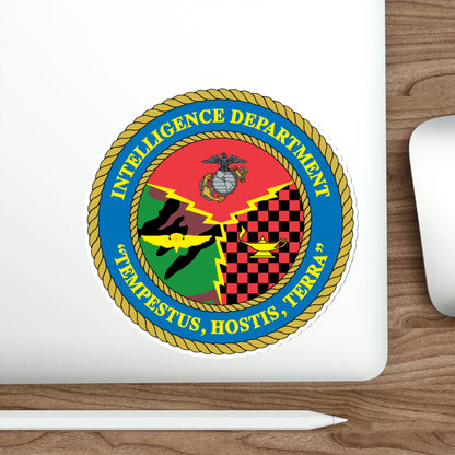 Intelligence Department Tempestus Hostis Terra (USMC) STICKER Vinyl Die-Cut Decal-The Sticker Space