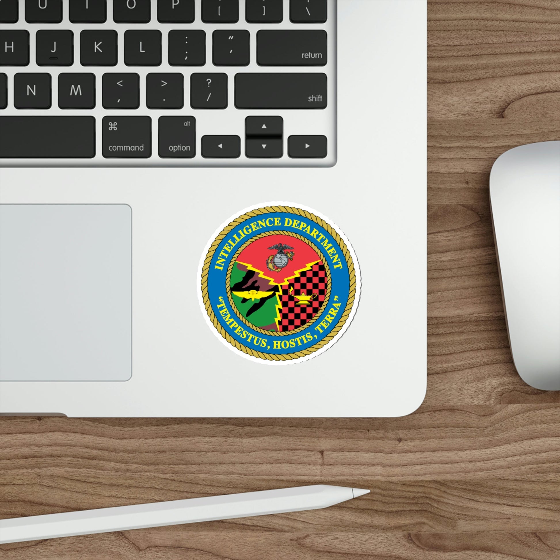 Intelligence Department Tempestus Hostis Terra (USMC) STICKER Vinyl Die-Cut Decal-The Sticker Space