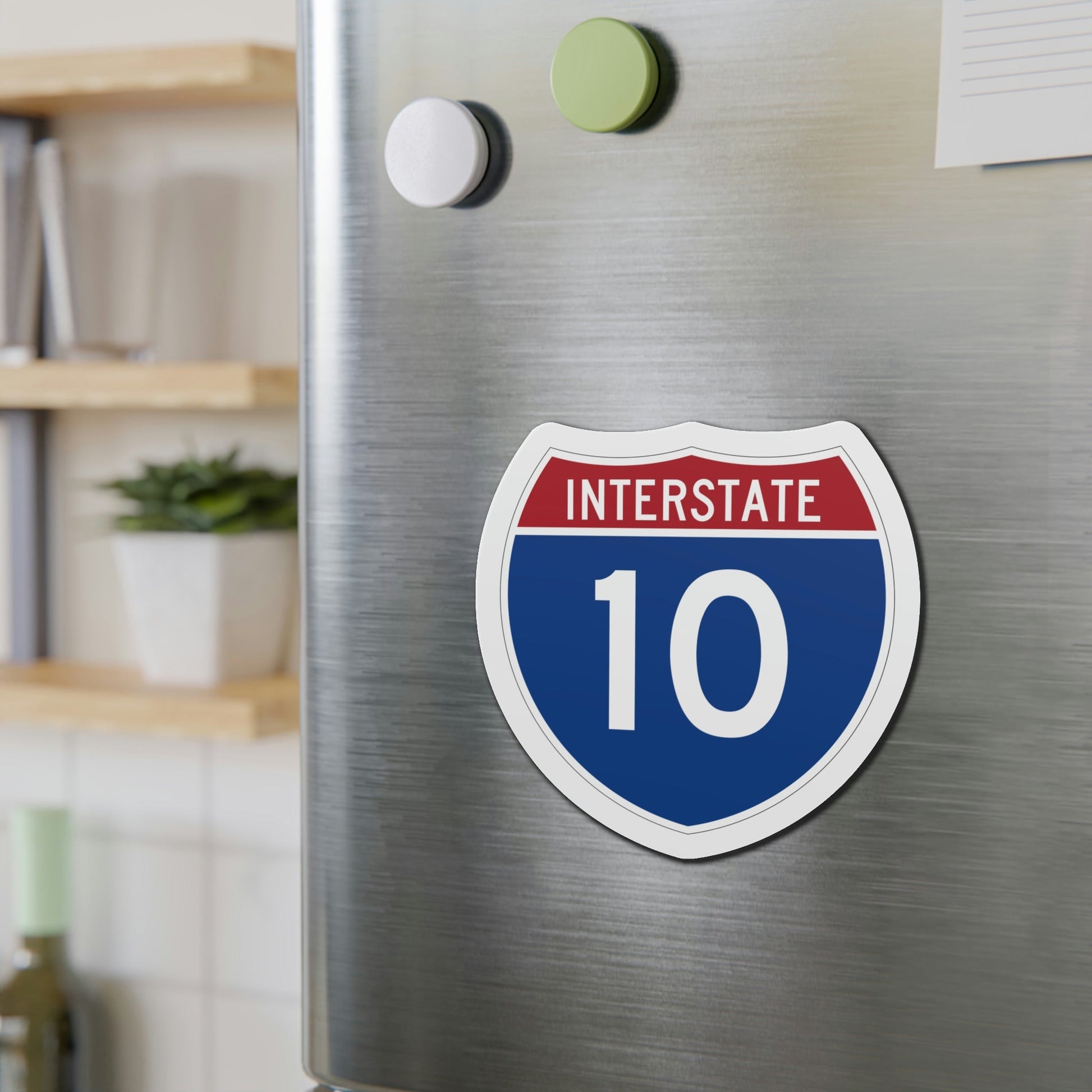 Interstate 10 (U.S. Highways) Die-Cut Magnet-The Sticker Space