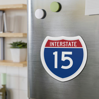 Interstate 15 (U.S. Highways) Die-Cut Magnet-The Sticker Space