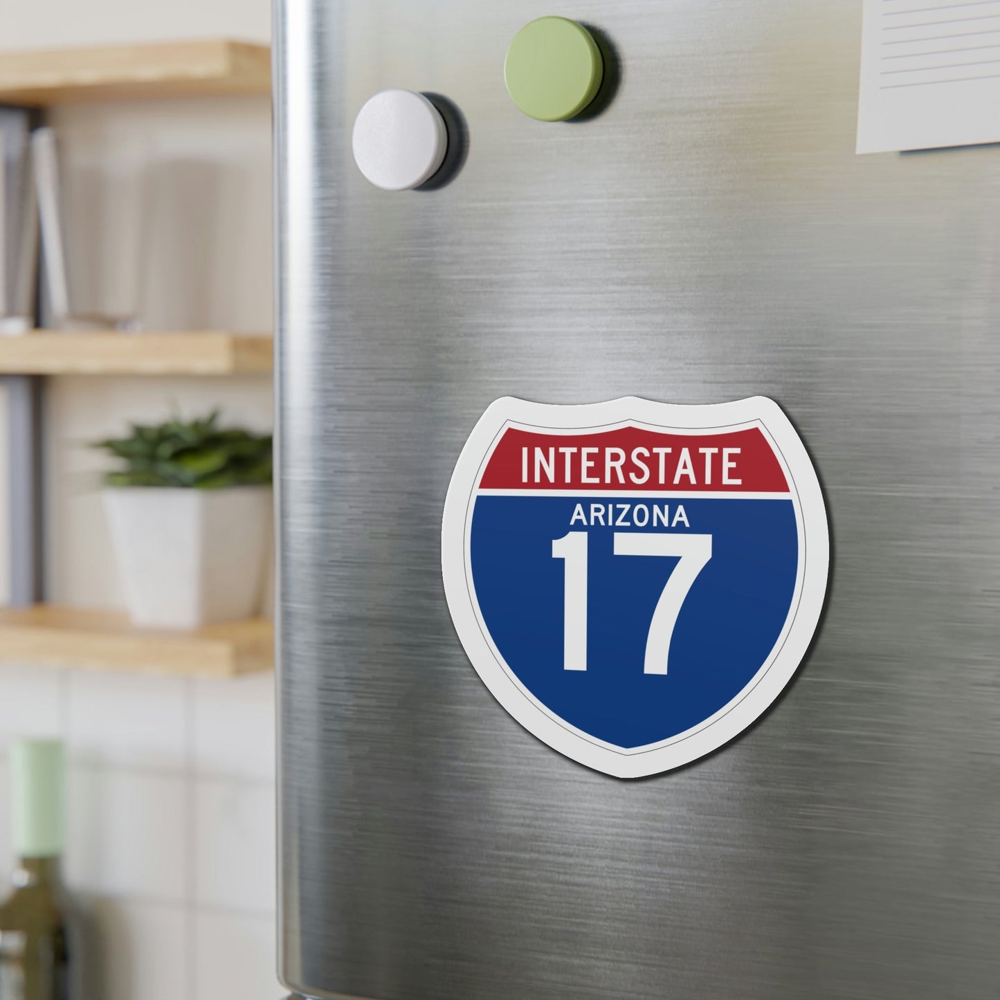 Interstate 17 (U.S. Highways) Die-Cut Magnet-The Sticker Space