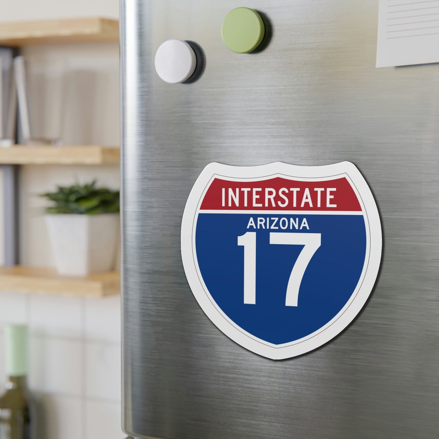 Interstate 17 (U.S. Highways) Die-Cut Magnet-The Sticker Space