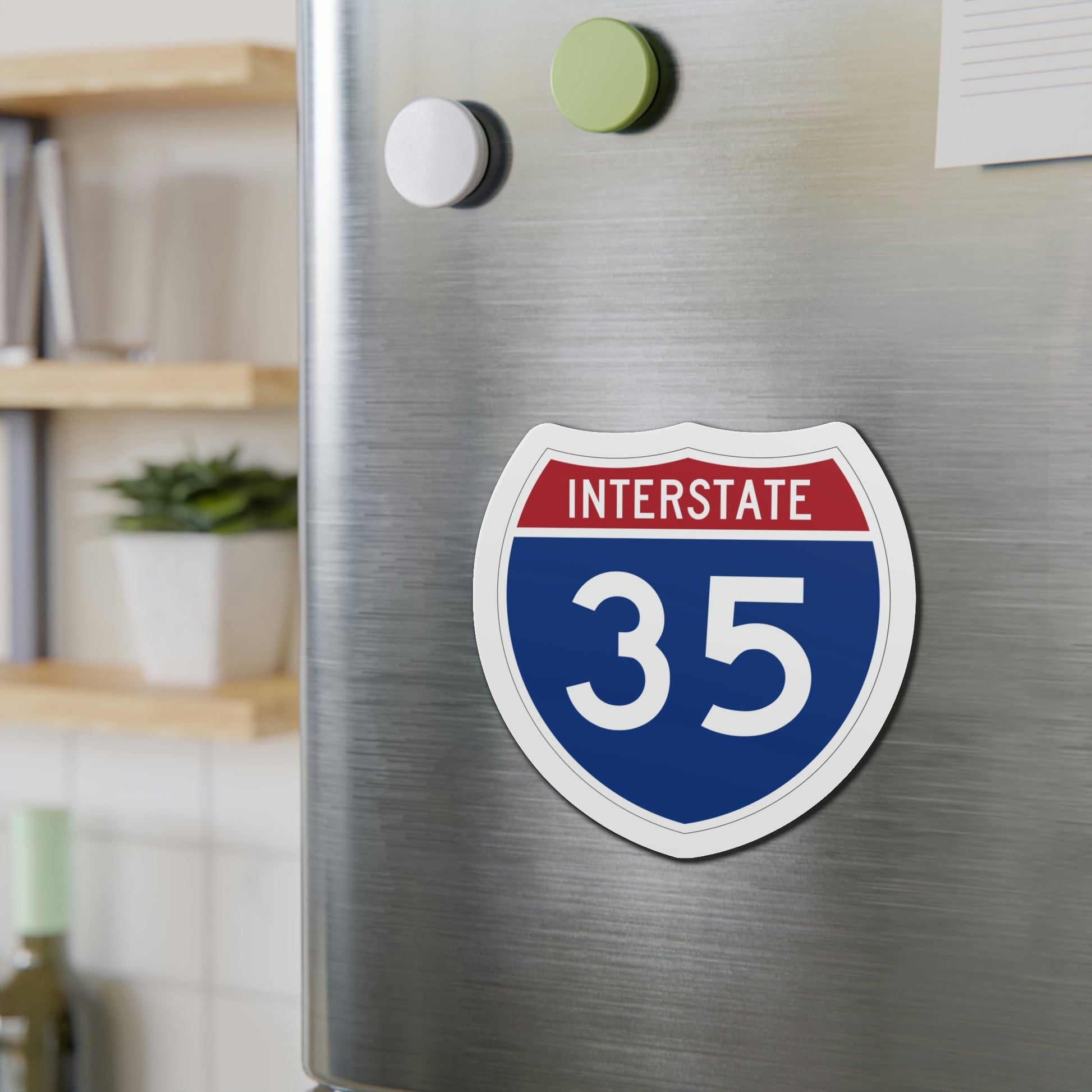 Interstate 35 (U.S. Highways) Die-Cut Magnet-The Sticker Space