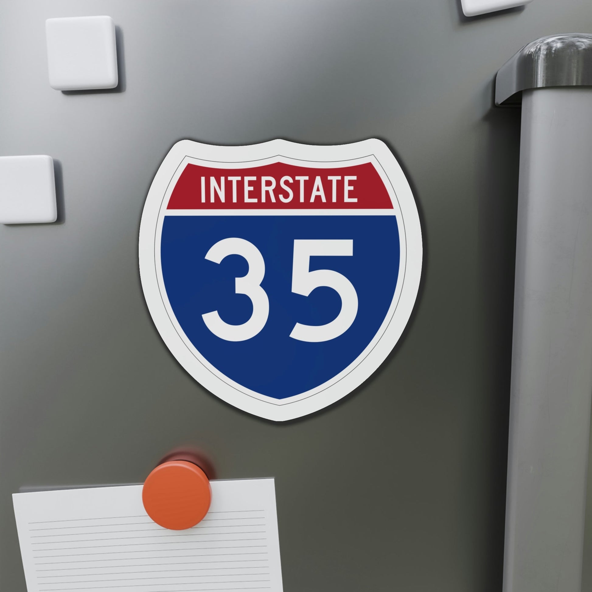 Interstate 35 (U.S. Highways) Die-Cut Magnet-The Sticker Space