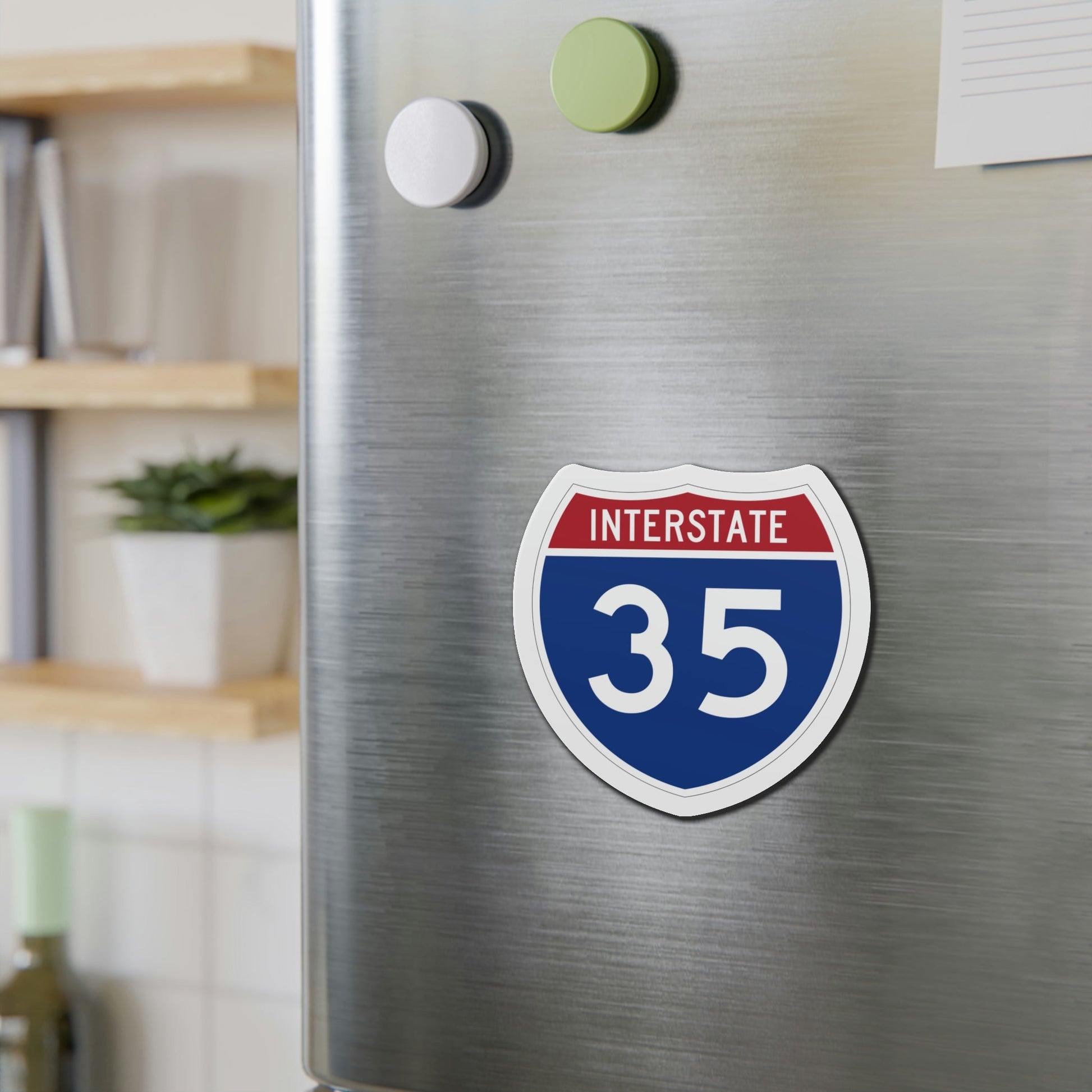 Interstate 35 (U.S. Highways) Die-Cut Magnet-The Sticker Space