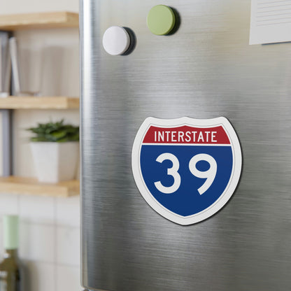 Interstate 39 (U.S. Highways) Die-Cut Magnet-The Sticker Space