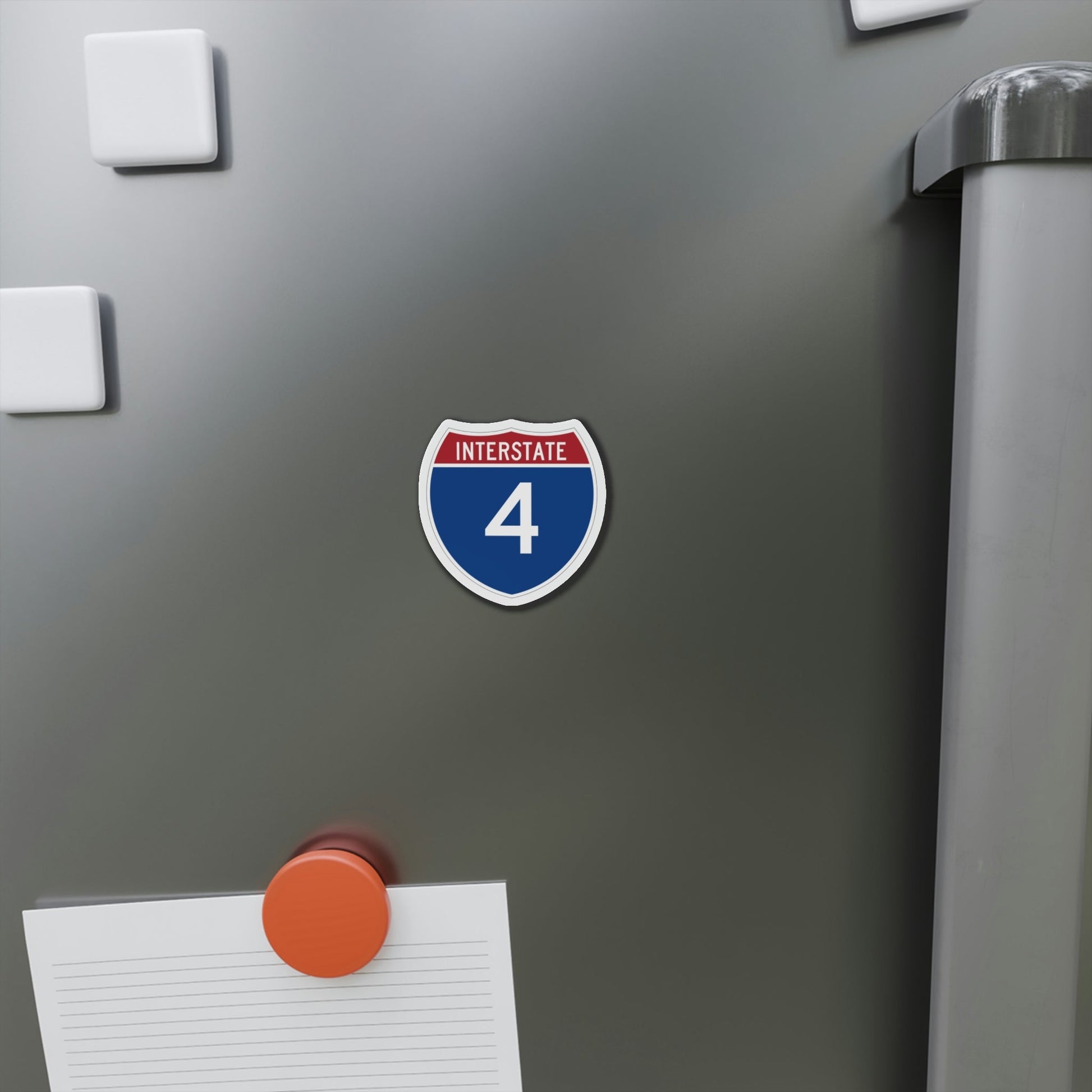 Interstate 4 (U.S. Highways) Die-Cut Magnet-The Sticker Space