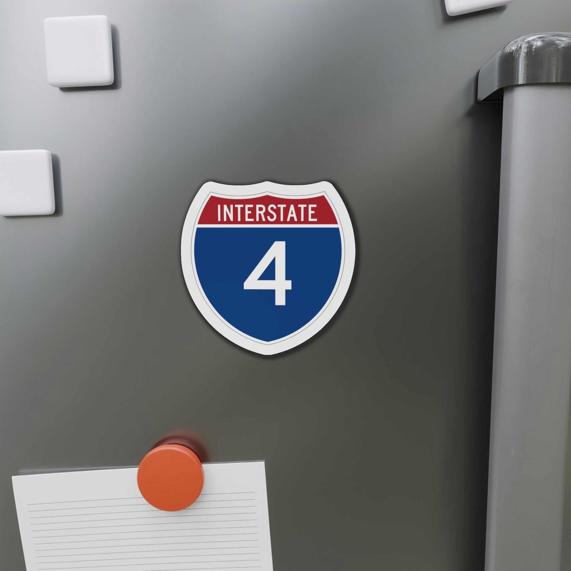 Interstate 4 (U.S. Highways) Die-Cut Magnet-The Sticker Space