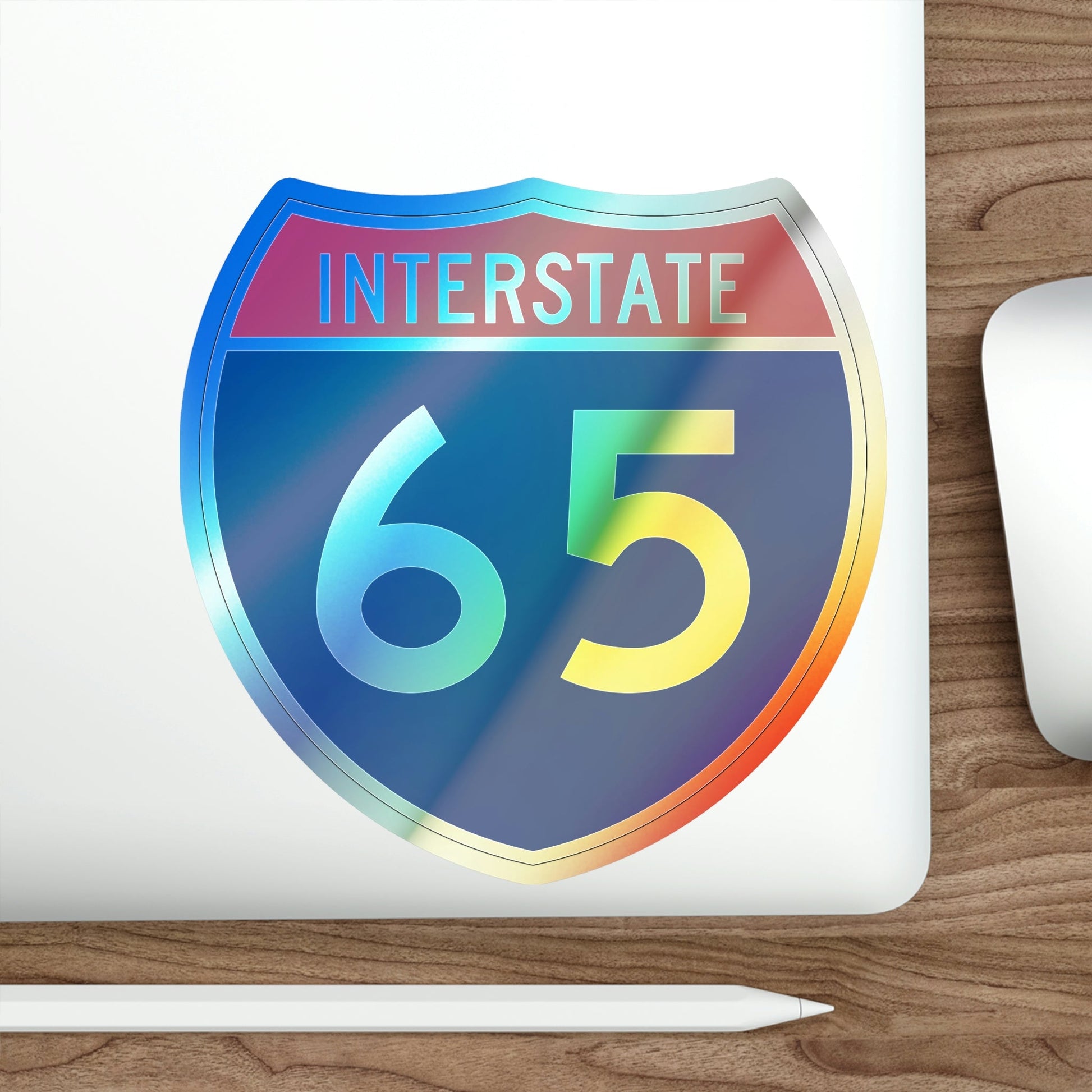 Interstate 65 (U.S. Highways) Holographic STICKER Die-Cut Vinyl Decal-The Sticker Space