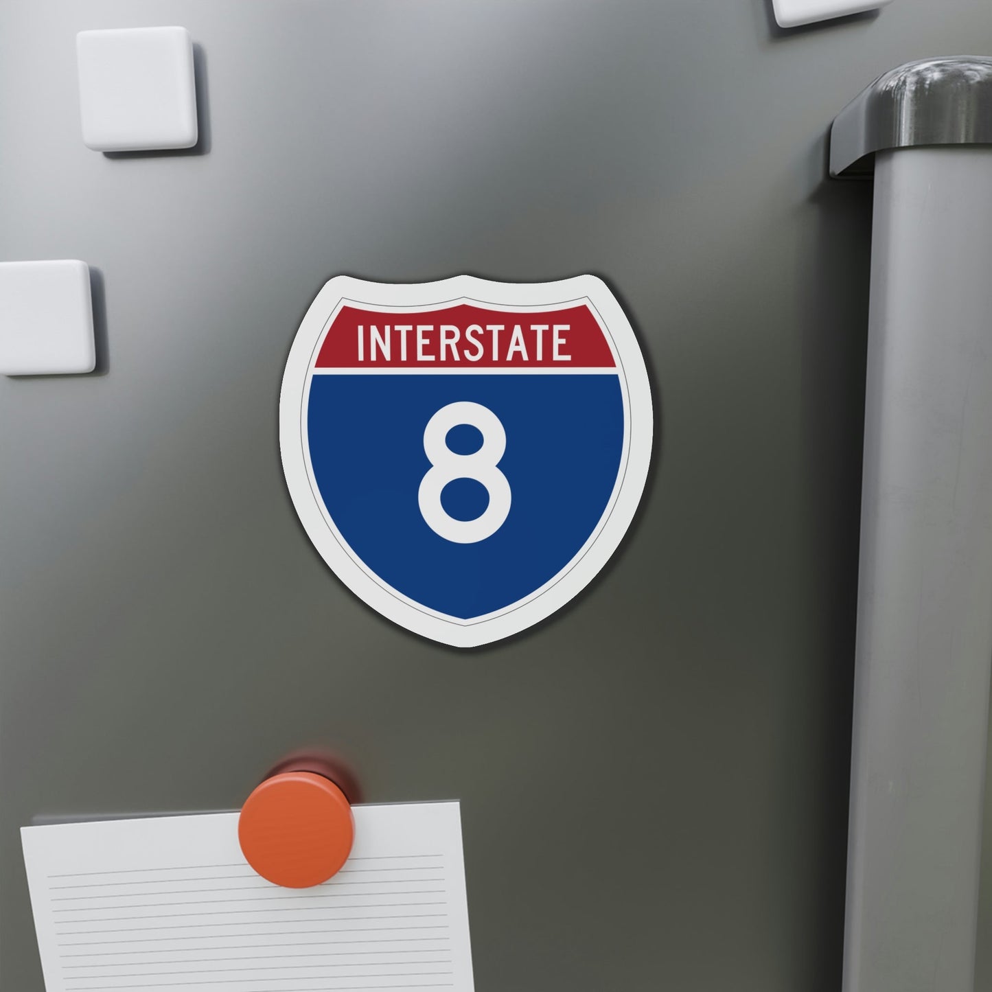 Interstate 8 (U.S. Highways) Die-Cut Magnet-The Sticker Space