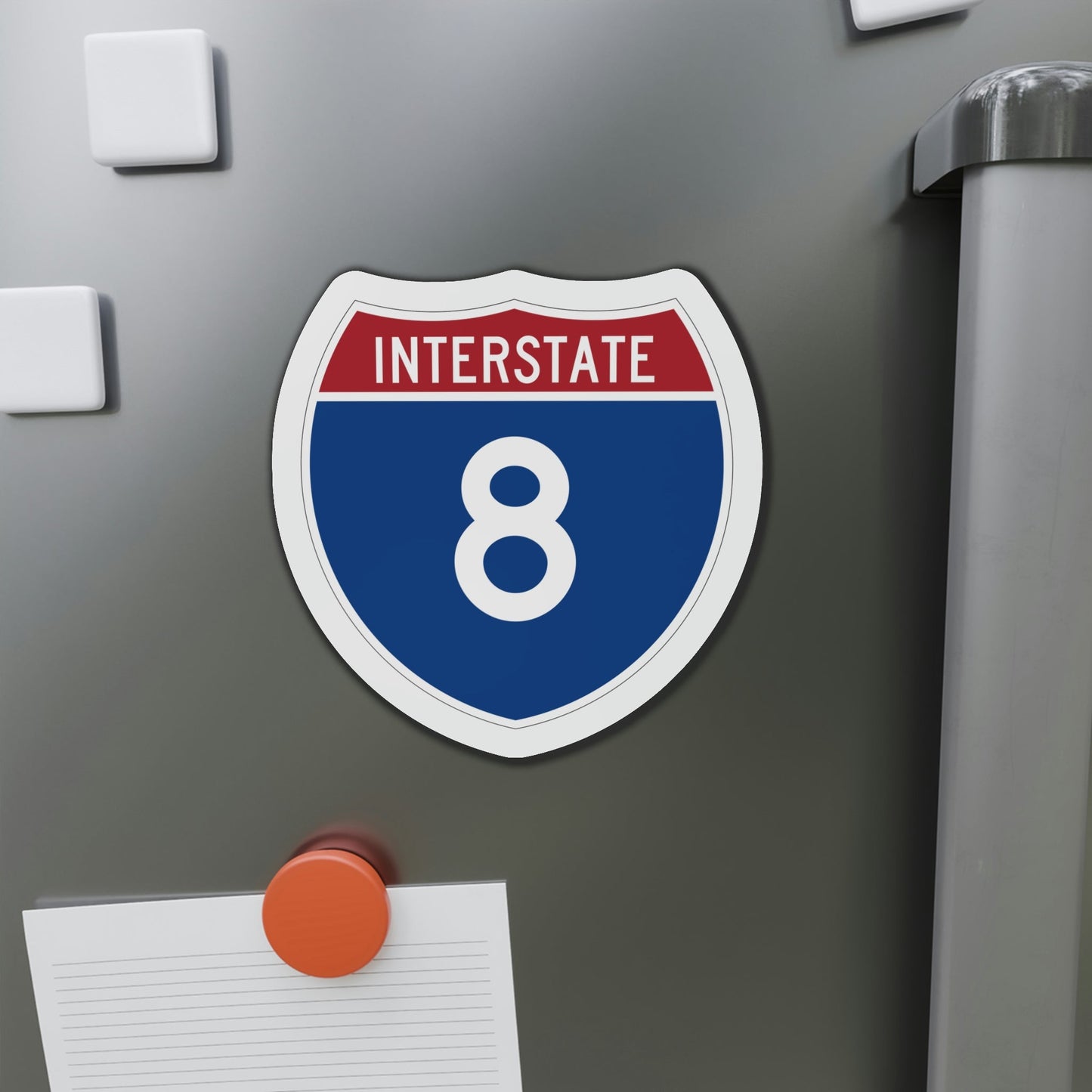 Interstate 8 (U.S. Highways) Die-Cut Magnet-The Sticker Space