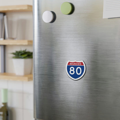 Interstate 80 (U.S. Highways) Die-Cut Magnet-The Sticker Space