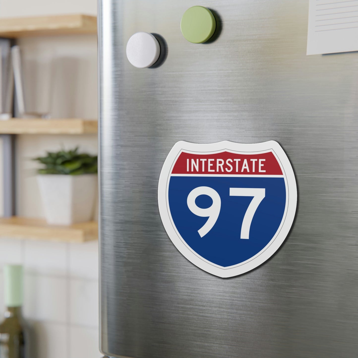 Interstate 97 (U.S. Highways) Die-Cut Magnet-The Sticker Space