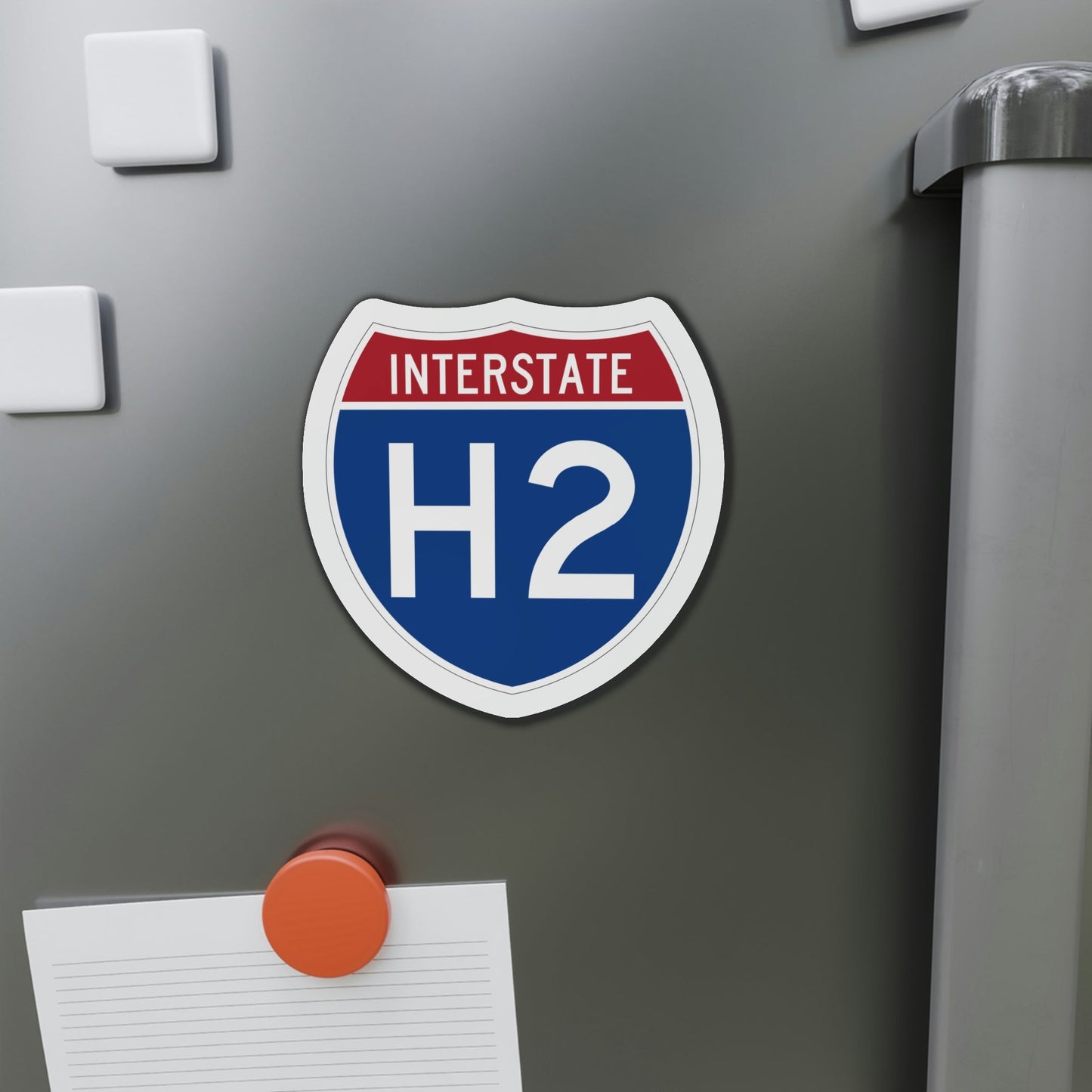 Interstate H2 (U.S. Highways) Die-Cut Magnet-The Sticker Space