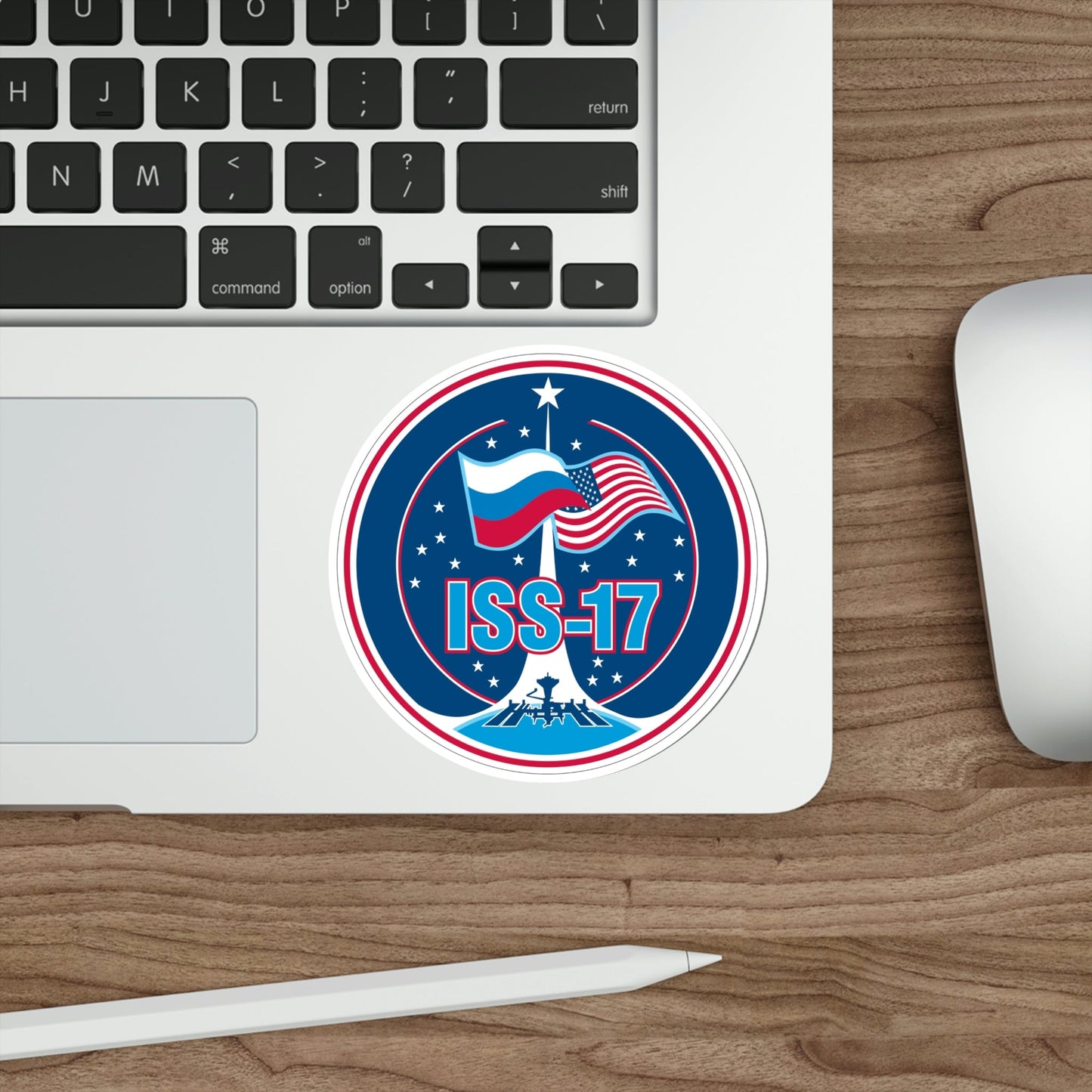 ISS Expedition 17 (NASA) STICKER Vinyl Die-Cut Decal-The Sticker Space