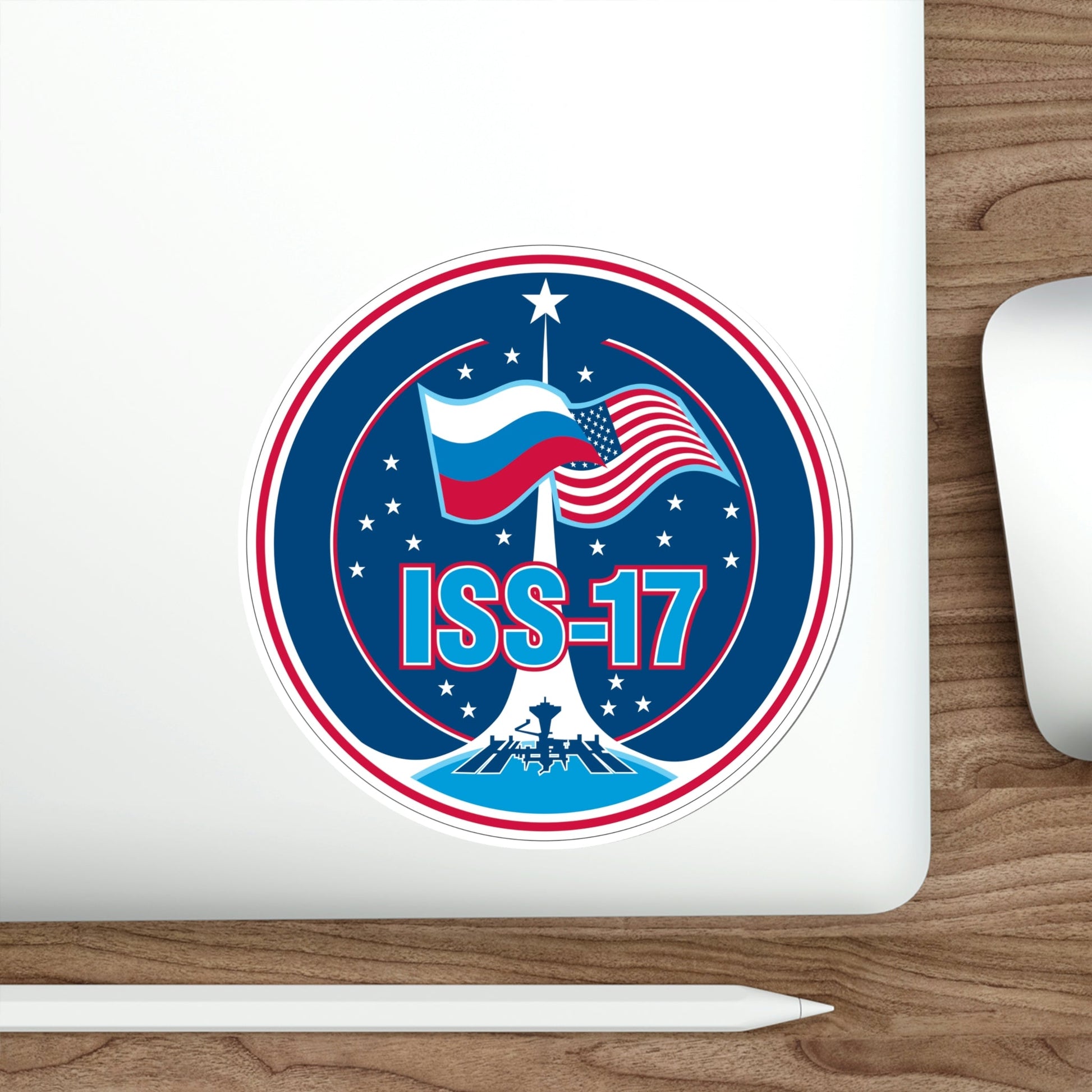 ISS Expedition 17 (NASA) STICKER Vinyl Die-Cut Decal-The Sticker Space