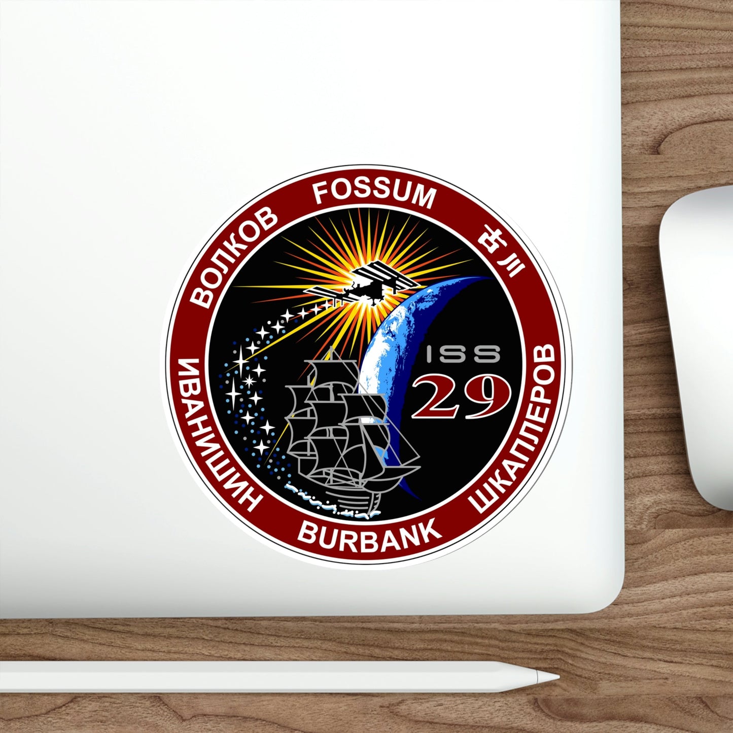 ISS Expedition 29 (NASA) STICKER Vinyl Die-Cut Decal-The Sticker Space