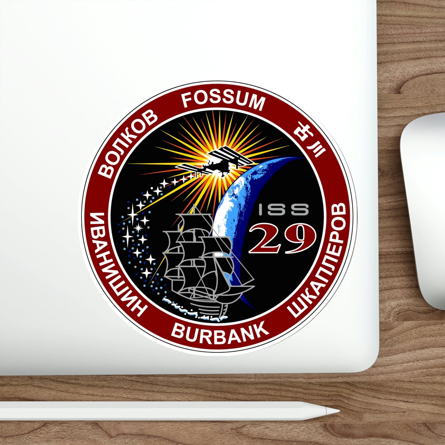 ISS Expedition 29 (NASA) STICKER Vinyl Die-Cut Decal-The Sticker Space