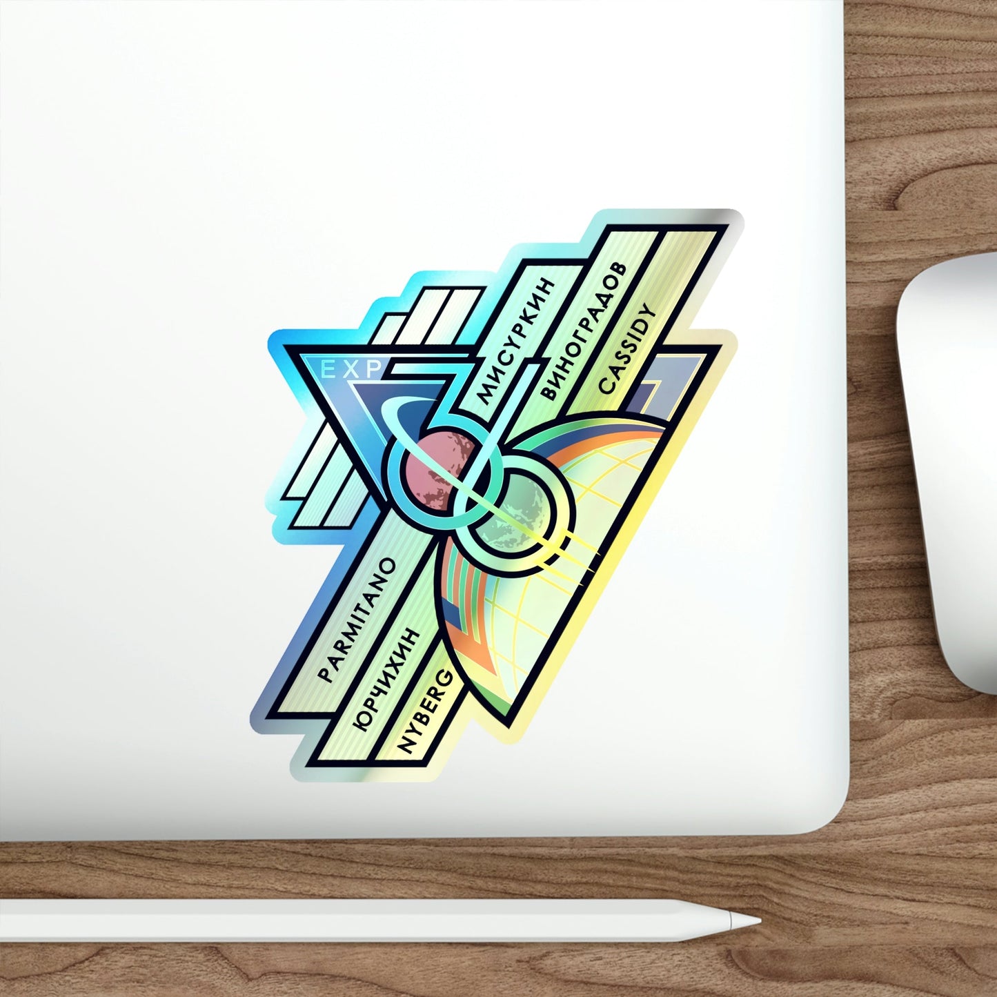 ISS Expedition 36 (NASA) Holographic STICKER Die-Cut Vinyl Decal-The Sticker Space