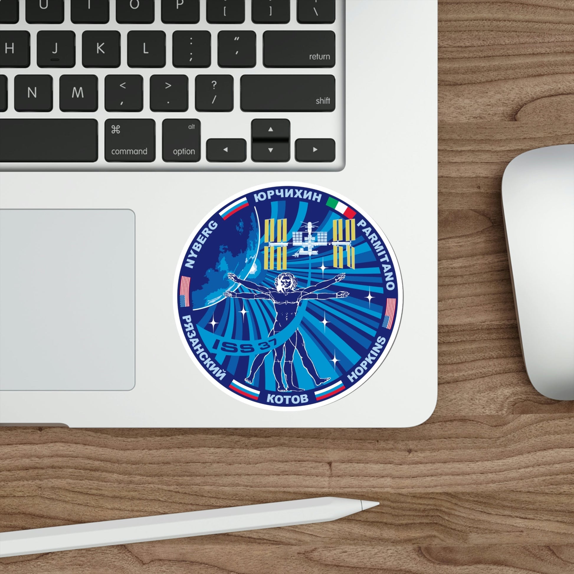 ISS Expedition 37 (NASA) STICKER Vinyl Die-Cut Decal-The Sticker Space