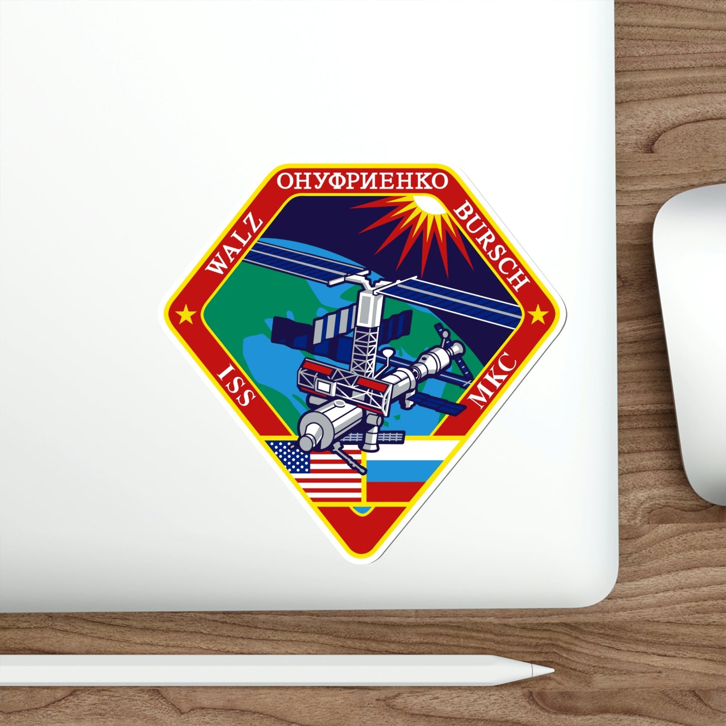 ISS Expedition 4 (NASA) STICKER Vinyl Die-Cut Decal-The Sticker Space