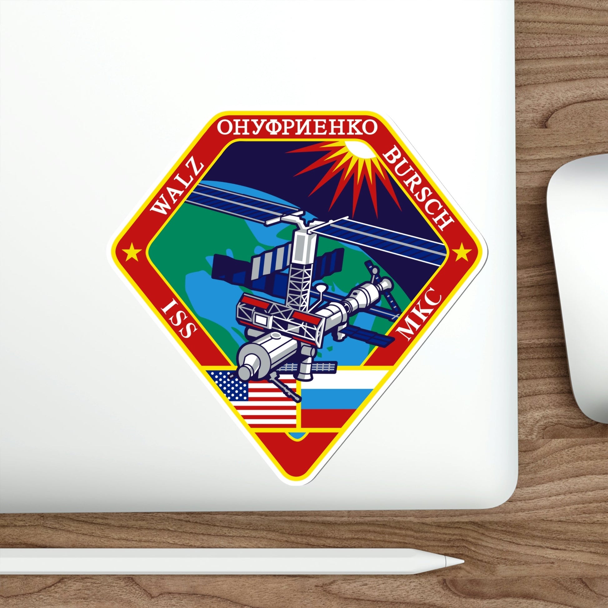 ISS Expedition 4 (NASA) STICKER Vinyl Die-Cut Decal-The Sticker Space