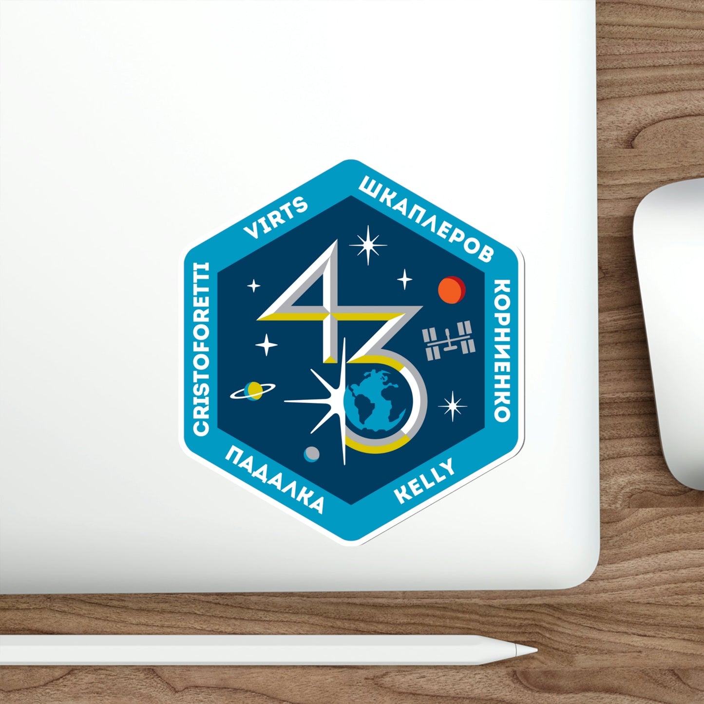 ISS Expedition 43 (NASA) STICKER Vinyl Die-Cut Decal-The Sticker Space