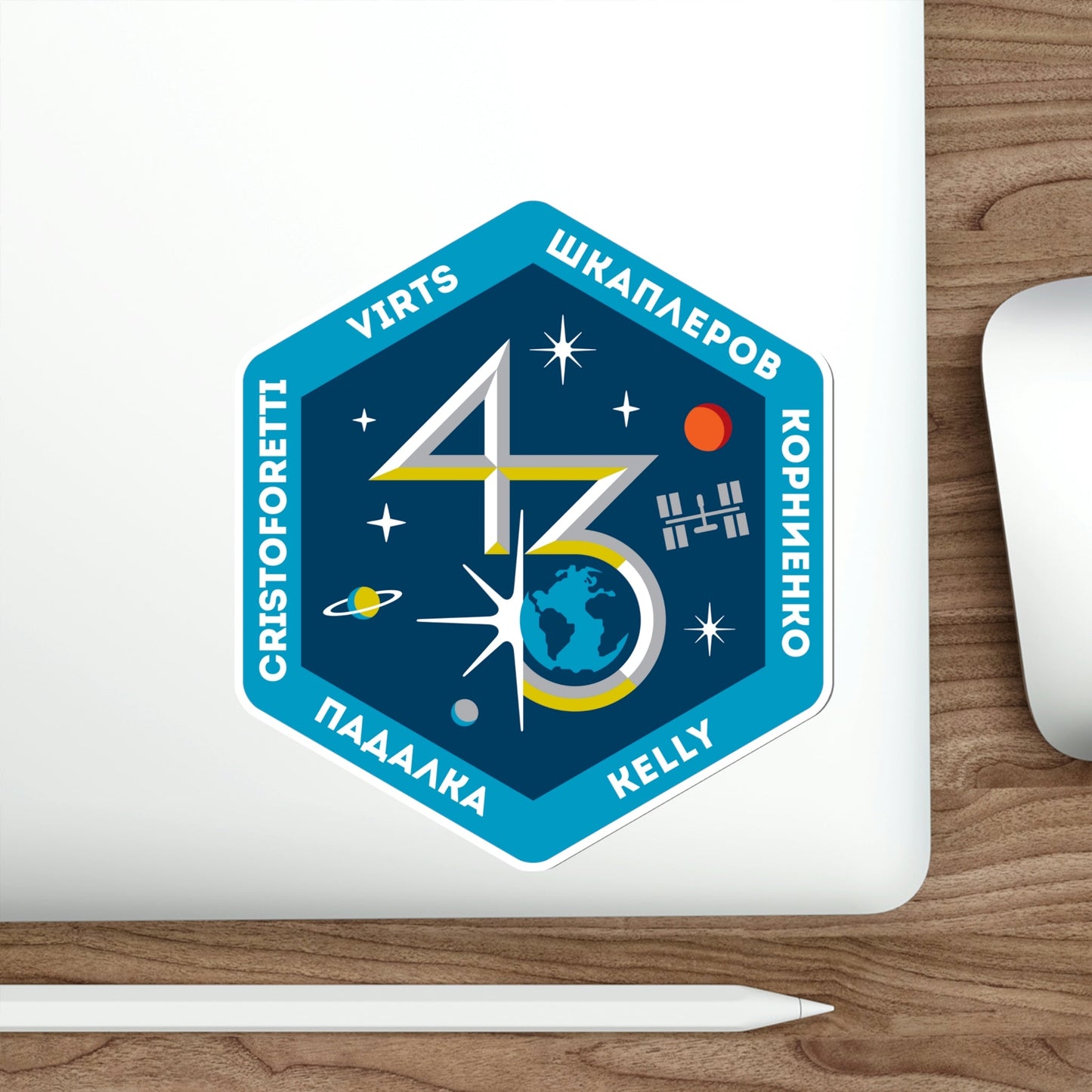 ISS Expedition 43 (NASA) STICKER Vinyl Die-Cut Decal-The Sticker Space