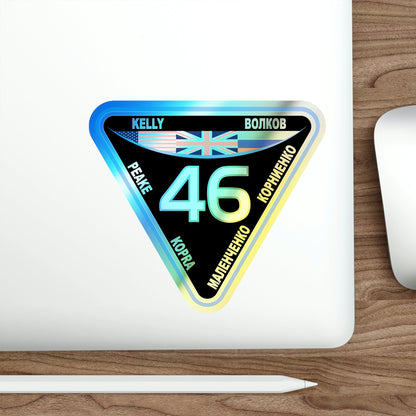 ISS Expedition 46 (NASA) Holographic STICKER Die-Cut Vinyl Decal-The Sticker Space