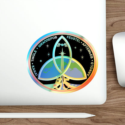 ISS Expedition 55 (NASA) Holographic STICKER Die-Cut Vinyl Decal-The Sticker Space