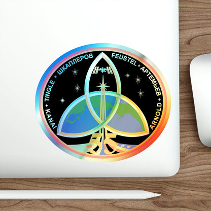 ISS Expedition 55 (NASA) Holographic STICKER Die-Cut Vinyl Decal-The Sticker Space