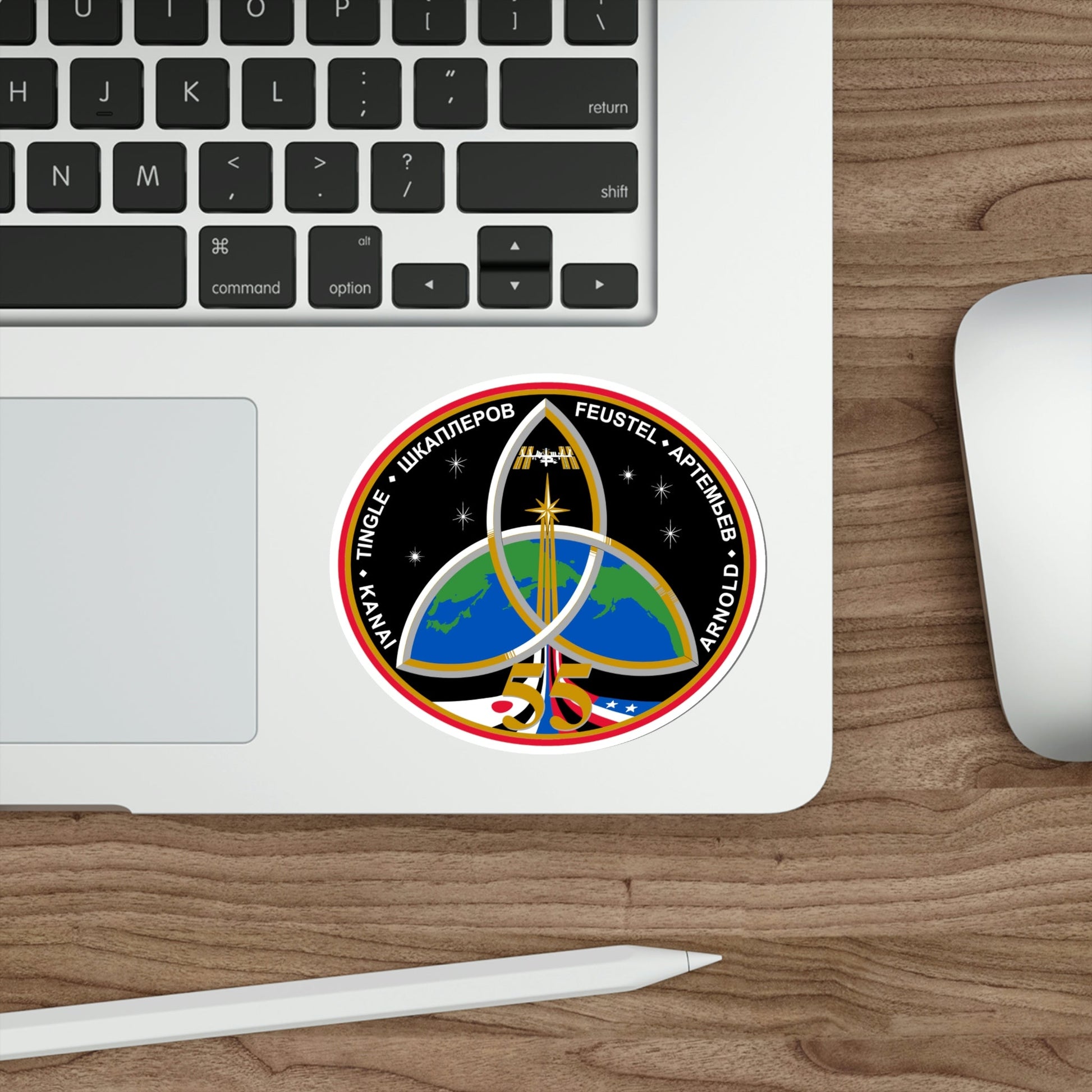 ISS Expedition 55 (NASA) STICKER Vinyl Die-Cut Decal-The Sticker Space