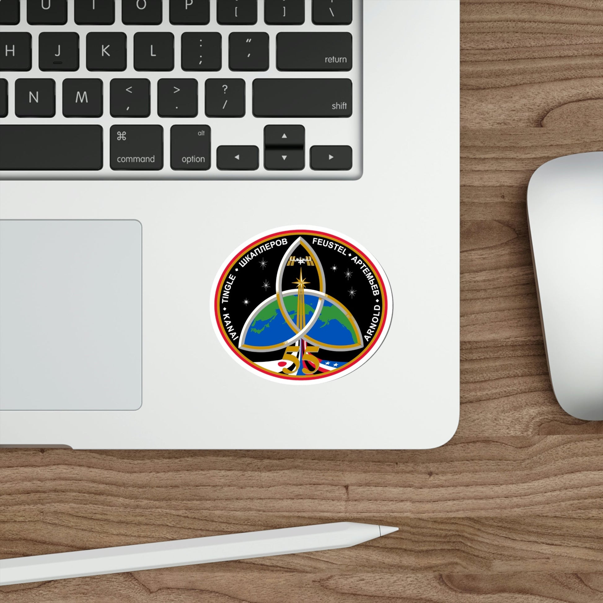 ISS Expedition 55 (NASA) STICKER Vinyl Die-Cut Decal-The Sticker Space