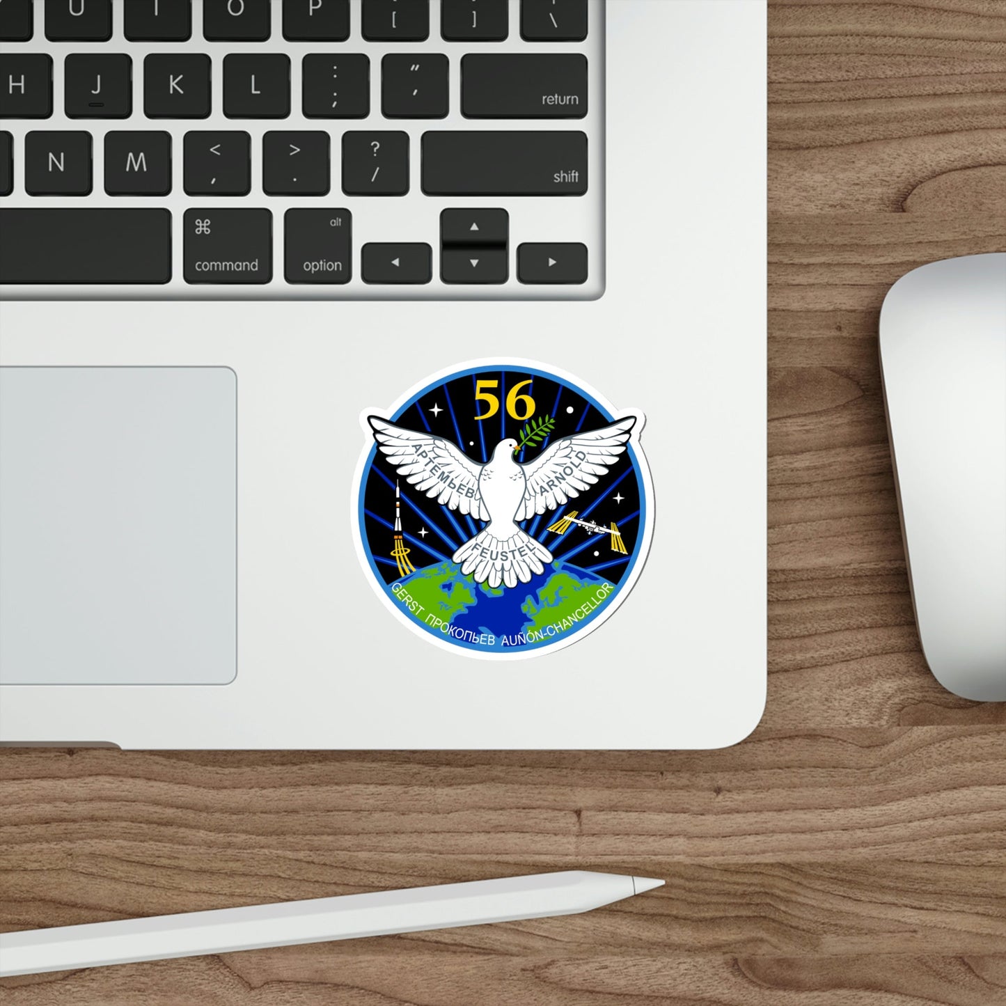 ISS Expedition 56 (NASA) STICKER Vinyl Die-Cut Decal-The Sticker Space