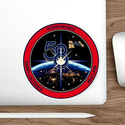 ISS Expedition 58 (NASA) STICKER Vinyl Die-Cut Decal-The Sticker Space