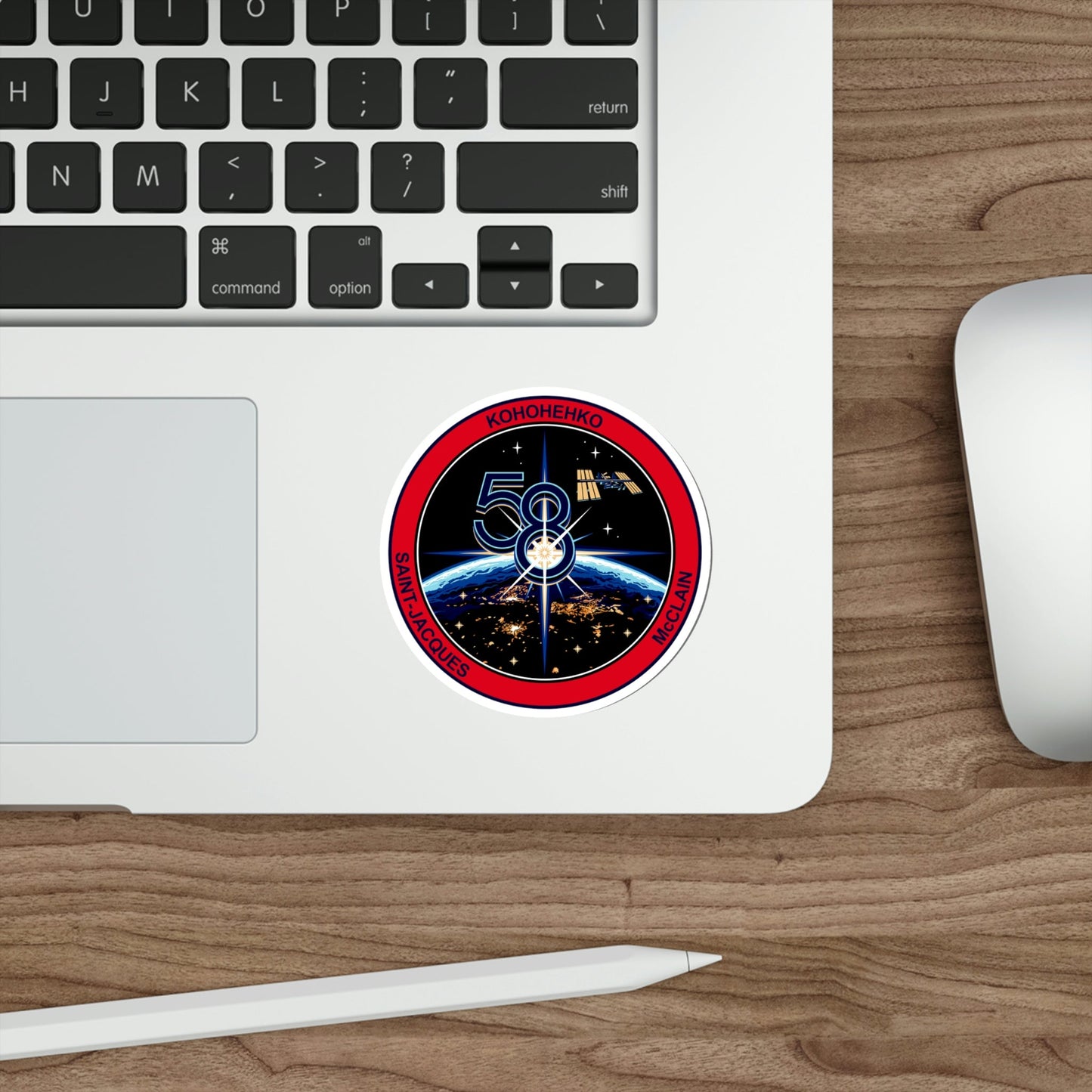 ISS Expedition 58 (NASA) STICKER Vinyl Die-Cut Decal-The Sticker Space