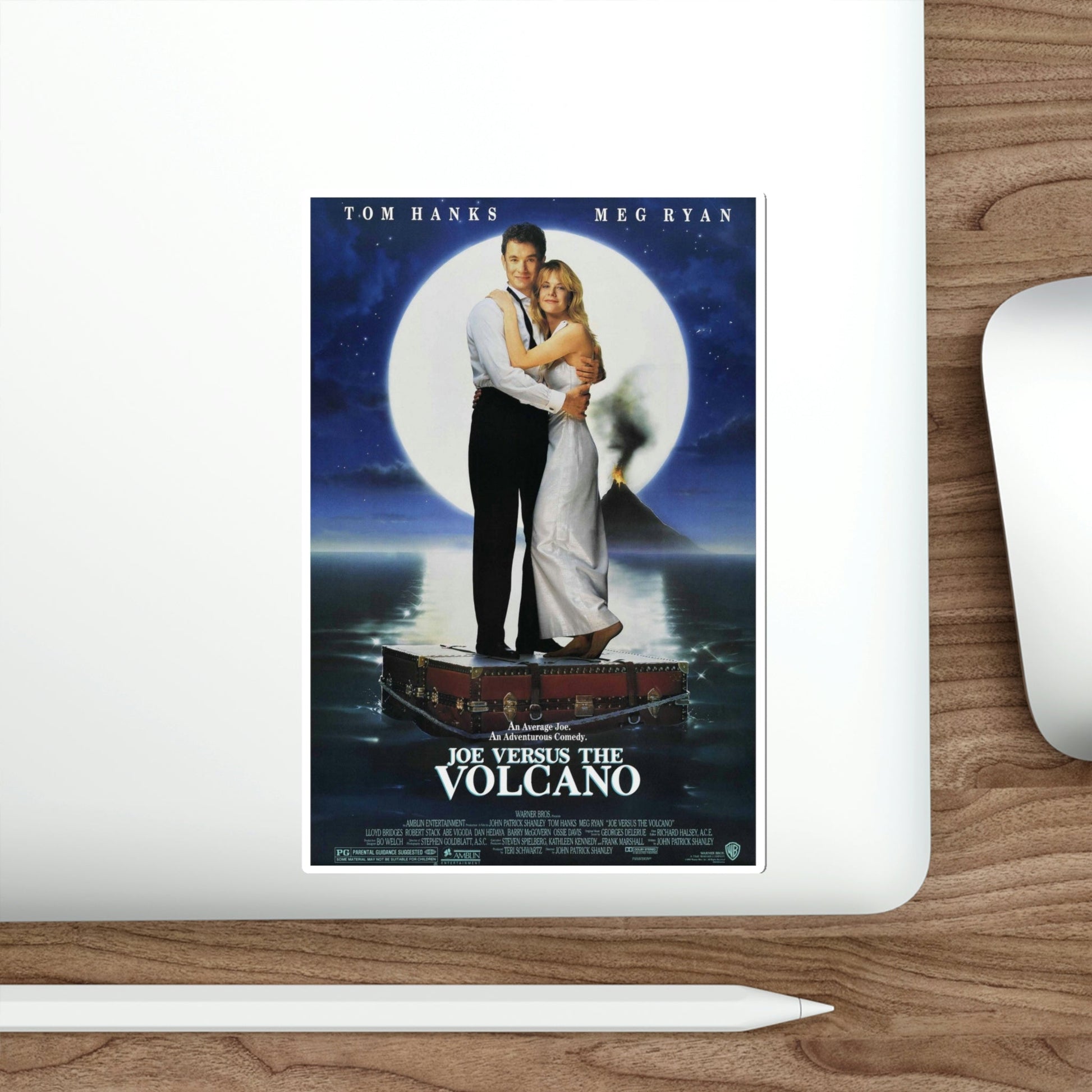 Joe Versus the Volcano 1990 Movie Poster STICKER Vinyl Die-Cut Decal-The Sticker Space