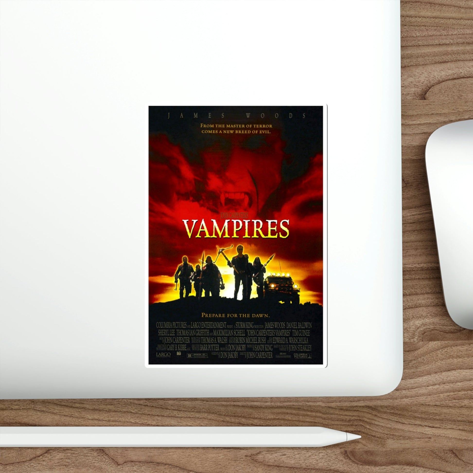 John Carpenters Vampires 1998 Movie Poster STICKER Vinyl Die-Cut Decal-The Sticker Space