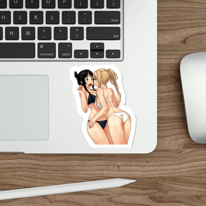 K-ON! - Mio Akiyama and Tsumugi Kotobuki (Anime/Ecchi/Waifu) STICKER Vinyl Die-Cut Decal-The Sticker Space