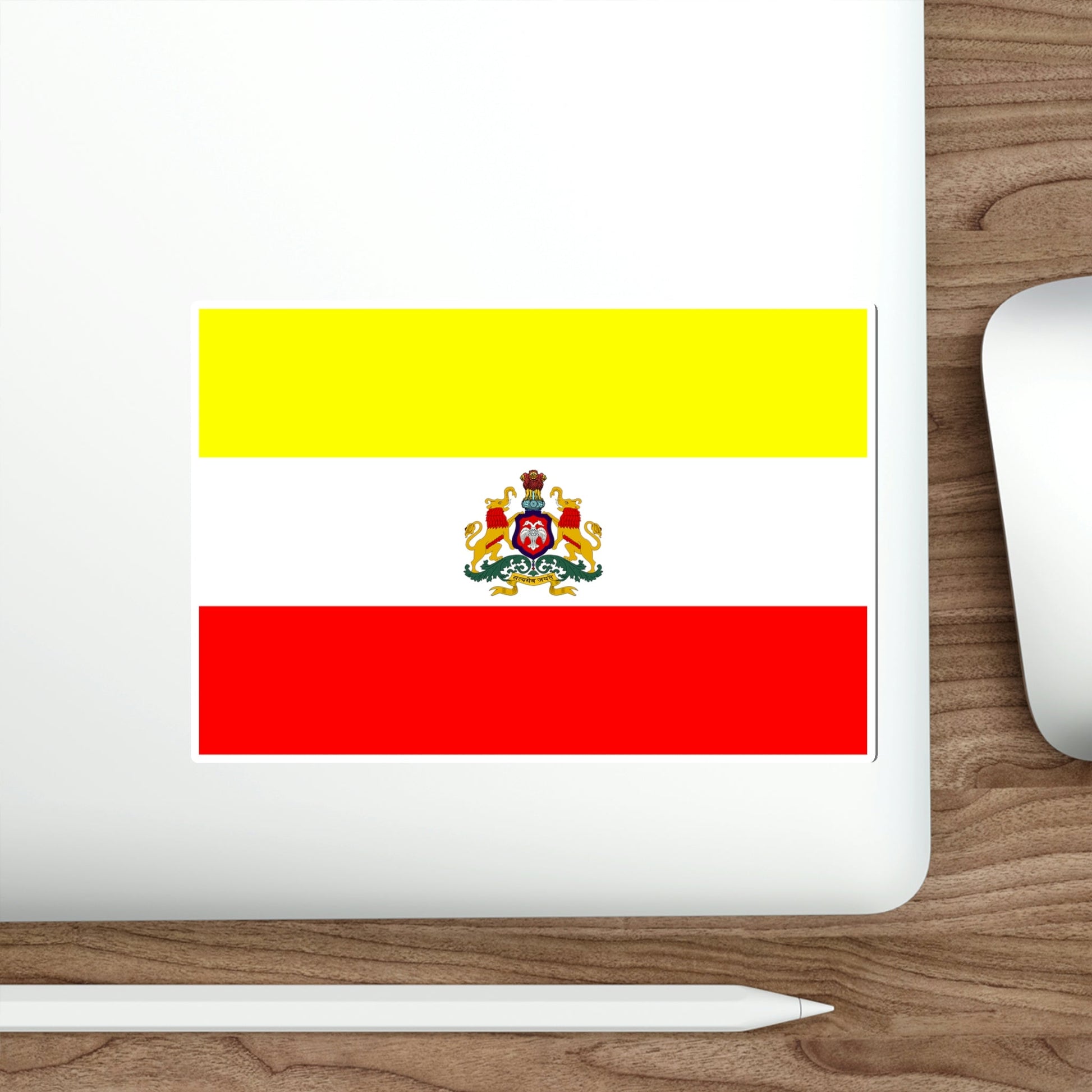 Karnataka 2018 Proposed Flag (India) STICKER Vinyl Die-Cut Decal-The Sticker Space