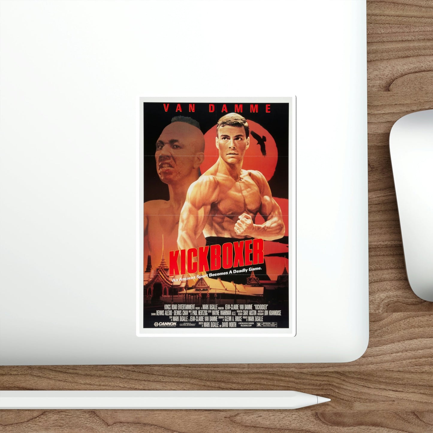 Kickboxer 1989 Movie Poster STICKER Vinyl Die-Cut Decal-The Sticker Space