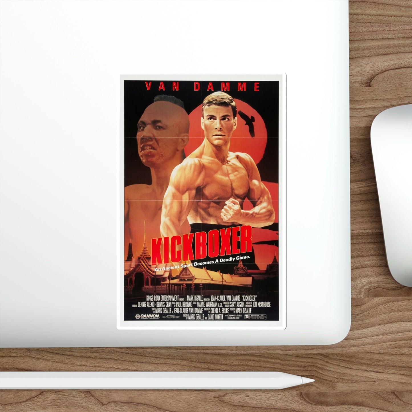 Kickboxer 1989 Movie Poster STICKER Vinyl Die-Cut Decal-The Sticker Space