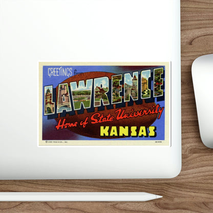 Lawrence Kansas (Greeting Cards) STICKER Vinyl Die-Cut Decal-The Sticker Space