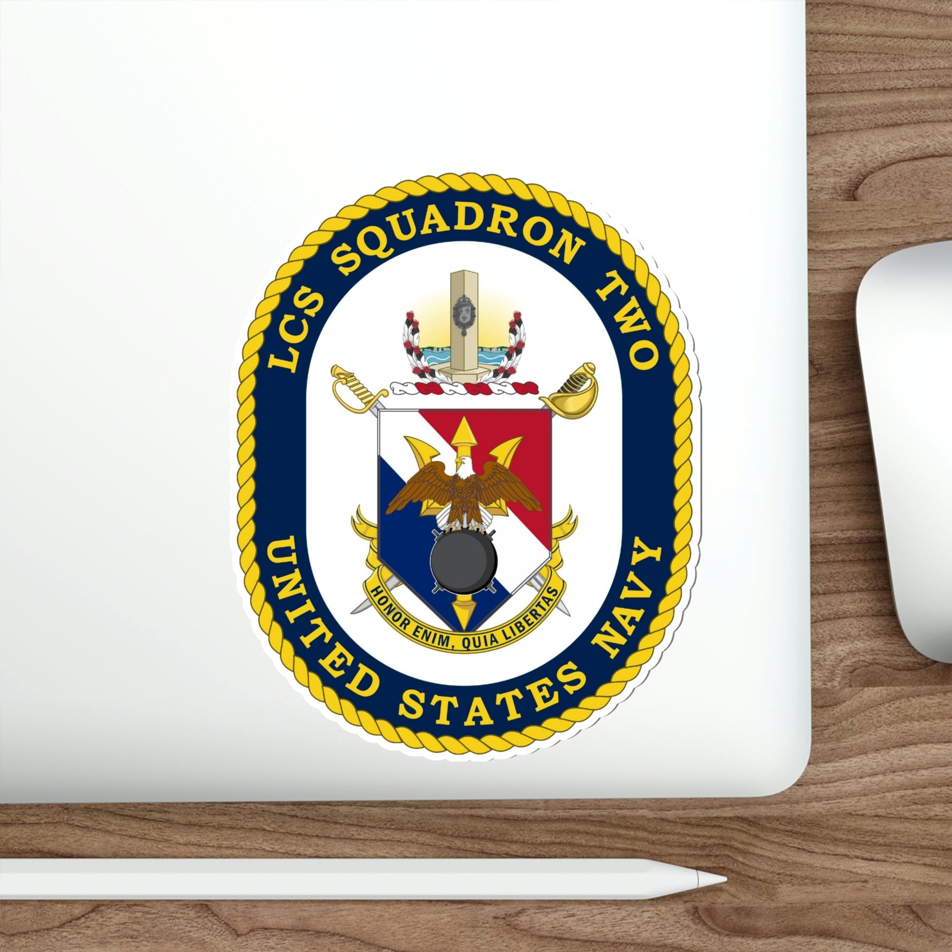 LCS Littoral Combat Ship LCS Squadron TWO (U.S. Navy) STICKER Vinyl Die-Cut Decal-The Sticker Space