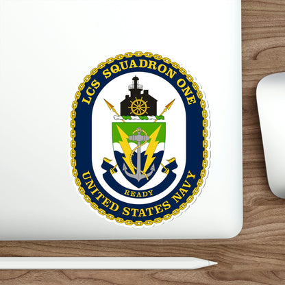 LCS Squadron One Littoral Combat Ship (U.S. Navy) STICKER Vinyl Die-Cut Decal-The Sticker Space