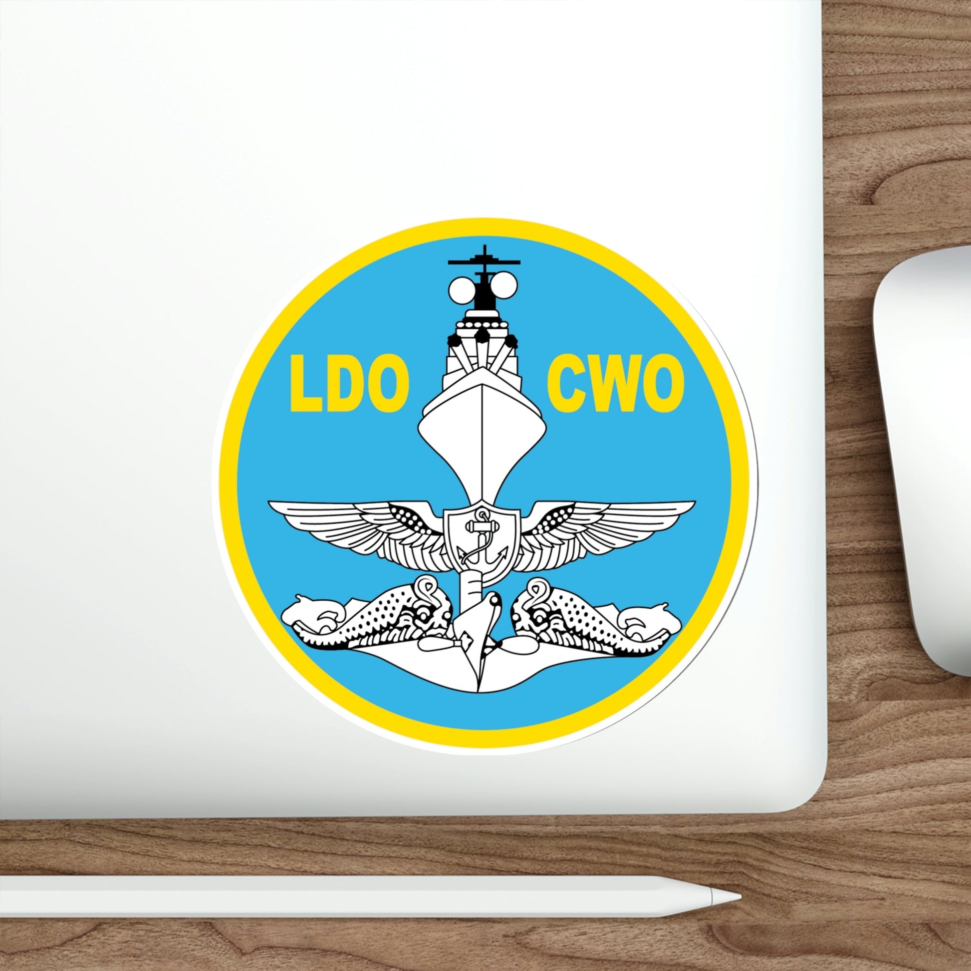 LDO CWO (U.S. Navy) STICKER Vinyl Die-Cut Decal-The Sticker Space