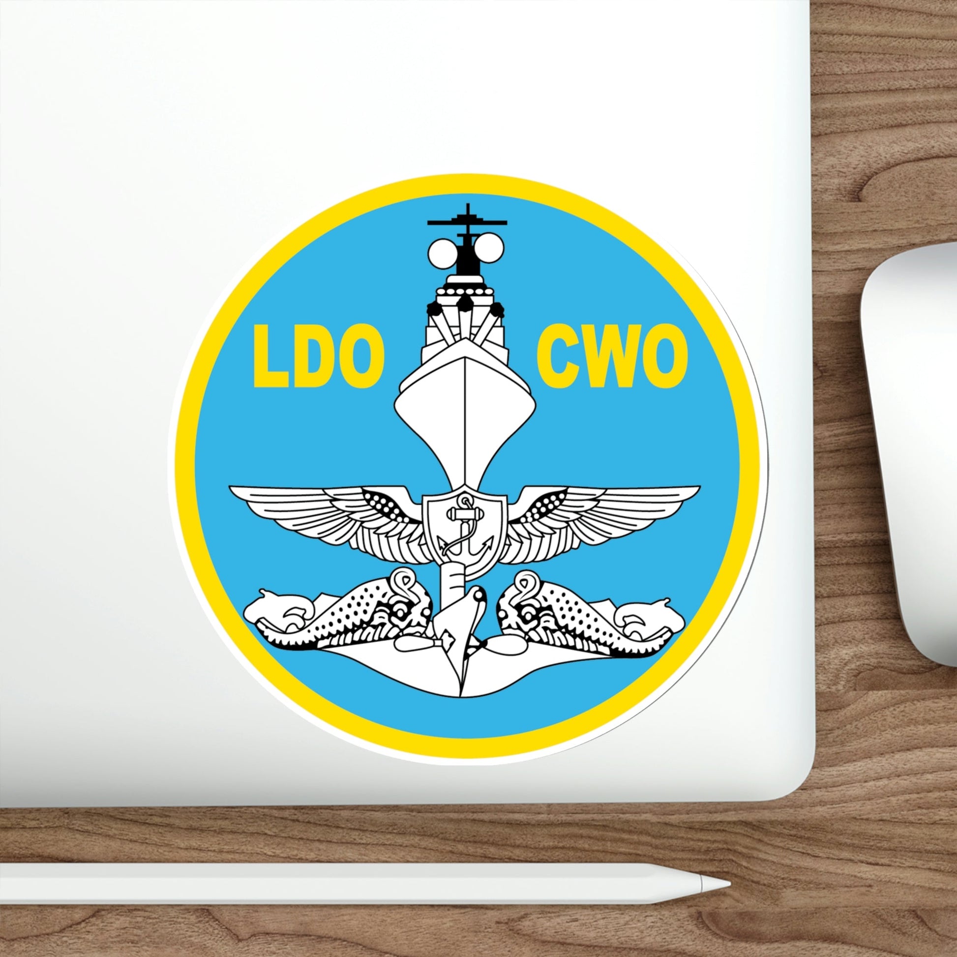 LDO CWO (U.S. Navy) STICKER Vinyl Die-Cut Decal-The Sticker Space