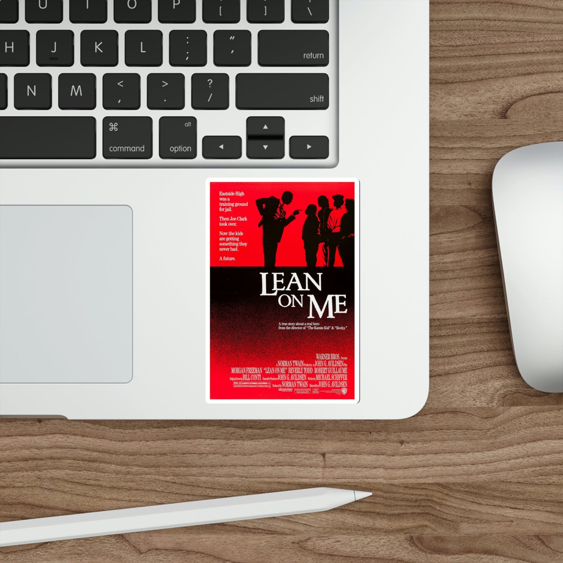 Lean on Me 1989 Movie Poster STICKER Vinyl Die-Cut Decal-The Sticker Space