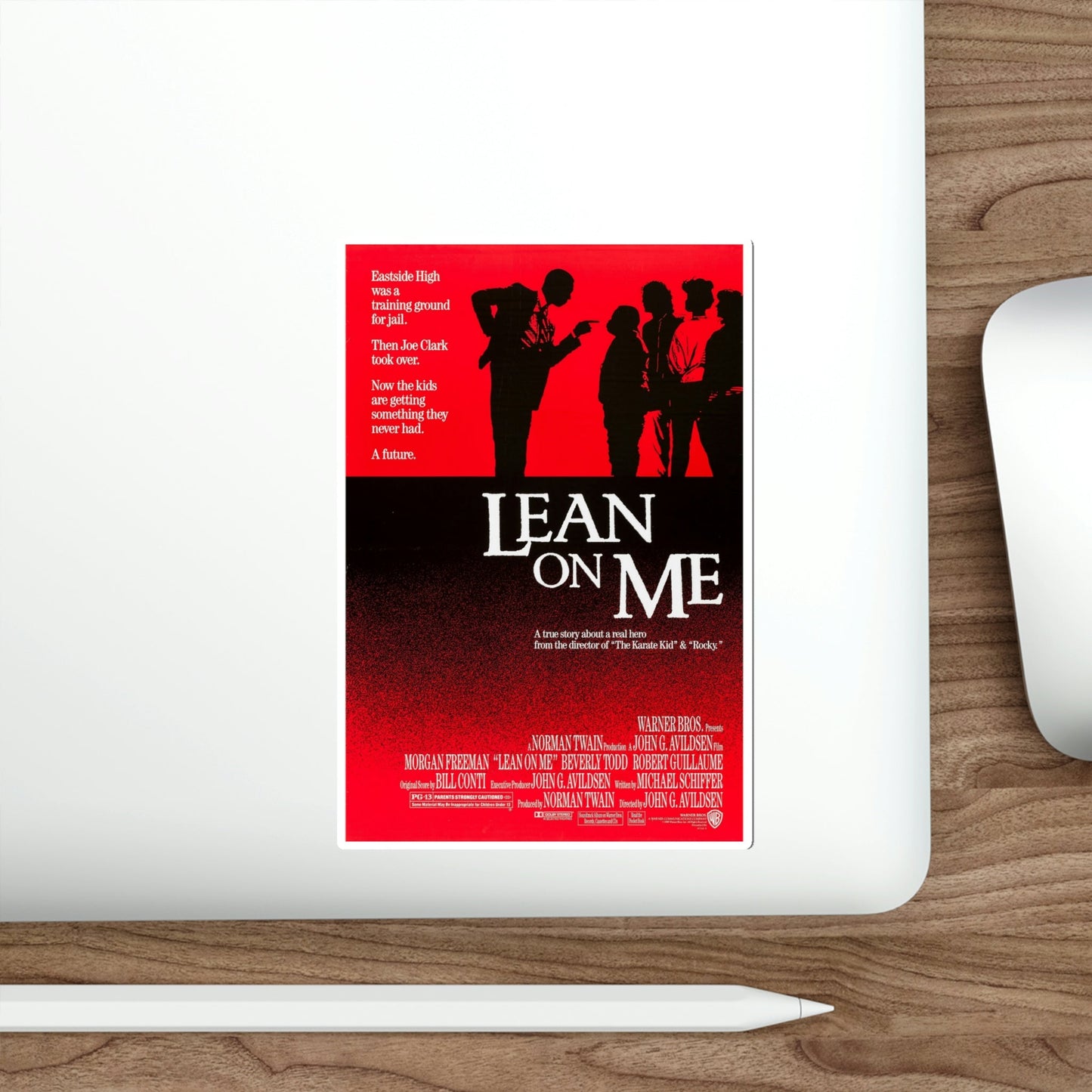 Lean on Me 1989 Movie Poster STICKER Vinyl Die-Cut Decal-The Sticker Space